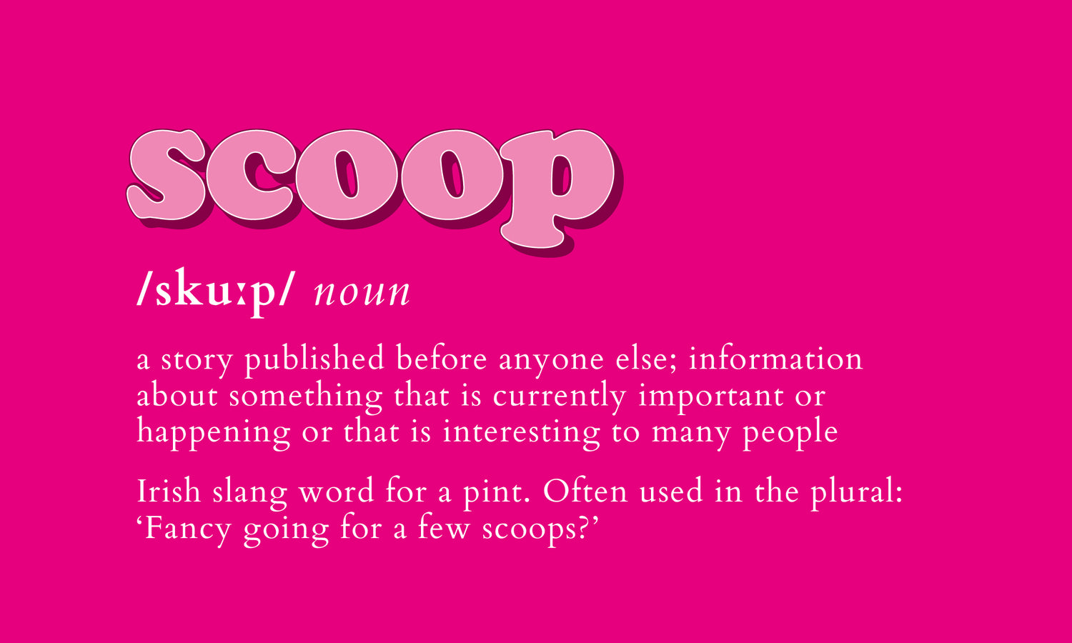 scoop, Definition from the Food topic